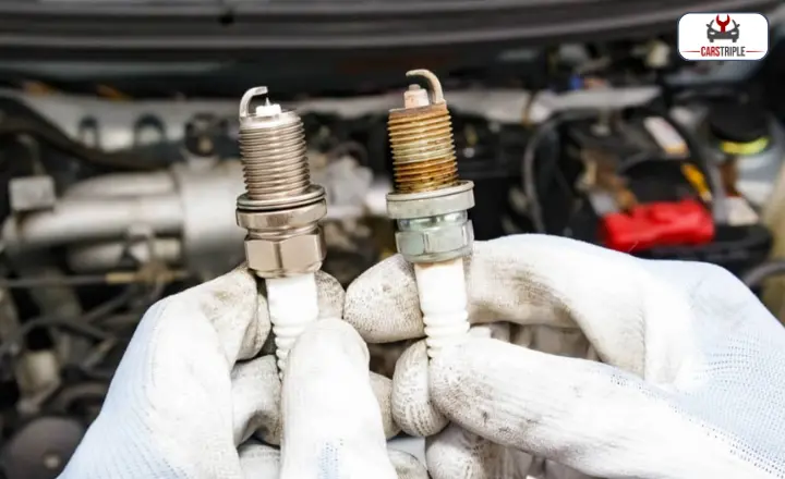 White Tipped Spark Plugs
