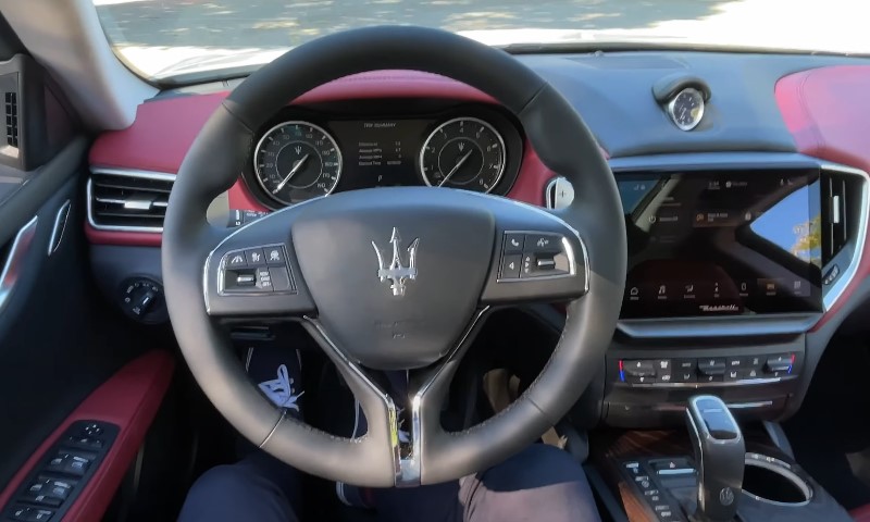 Interior of the Maserati Ghibli